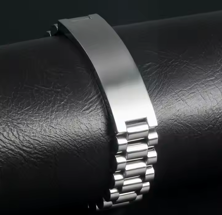 Marlary Wholesale Fashion Wide Heavy Men Jewelry Make Your Own Stainless Steel Bracelet