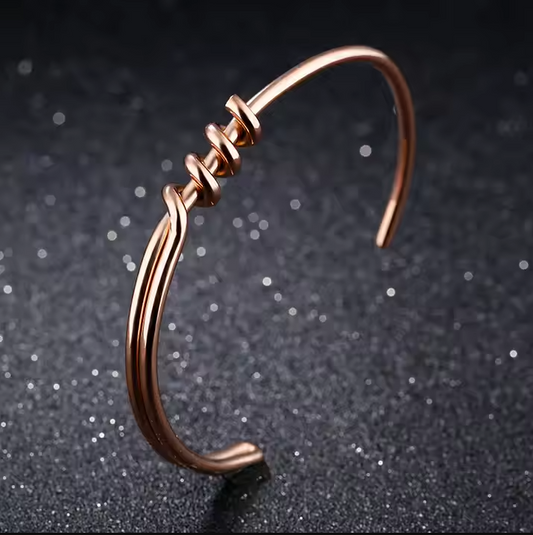 Shiny Surface Simple Open Cuff Bangles Stainless Steel Wire Bangle